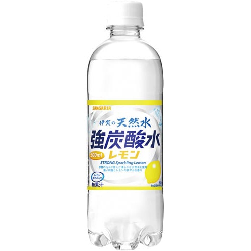 伊賀の天然水　強炭酸水　レモン　５００ｍｌ　２４本※