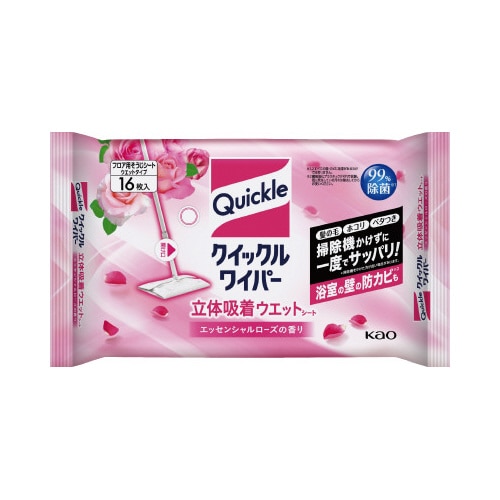 クイックルワイパー吸着ウェット　ローズ１６枚×２０