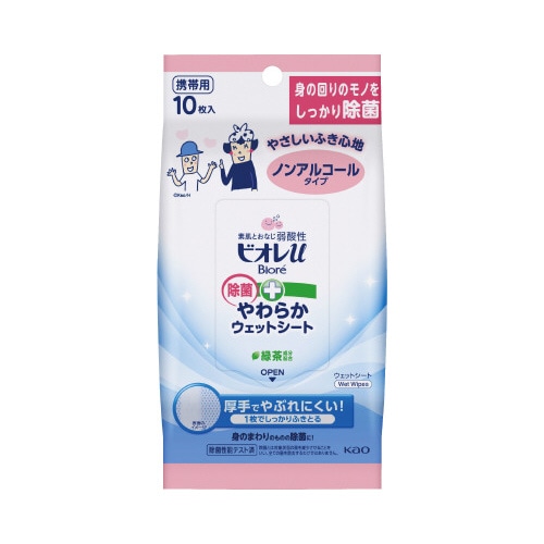 ビオレＵ除菌やわらかウェットノンアルコール１０枚入