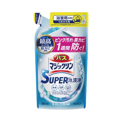 バスマジＳＵＰＥＲ泡香りが残らない替３００ｍｌ×６