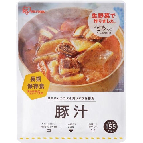 ５年保存　防災用豚汁　１人前×３６※