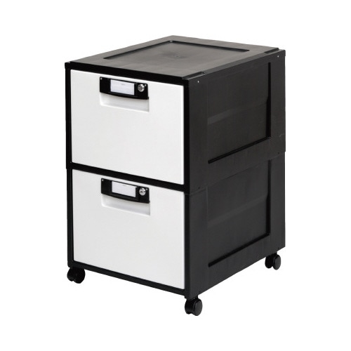 オフィスキャビネット　深２段