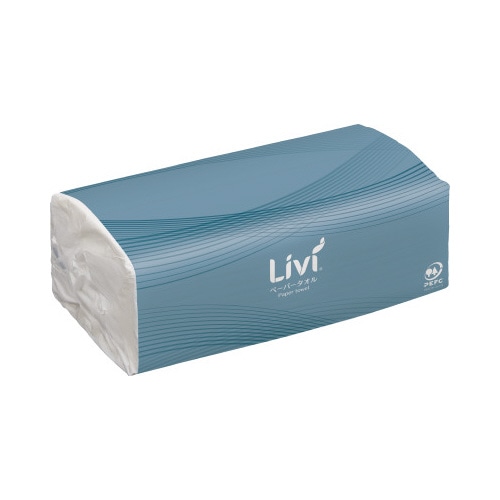 リビィペーパータオル中判２１０枚×４０個　１－４梱