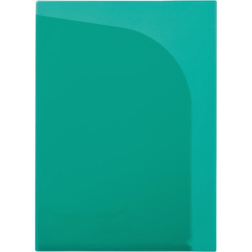 ２ポケットクリヤーホルダー　Ａ４　グリーン　５枚