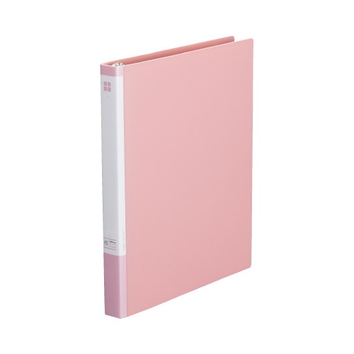 リングファイル３０穴　背幅２６ｍｍＡ４縦　桃