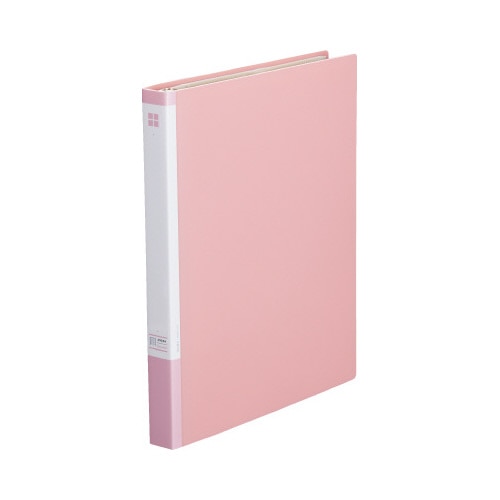 名刺ファイル差替式Ａ４縦　３０穴３００名　桃×５