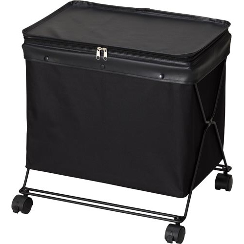 キャスター付きかばんカゴ　フタ付