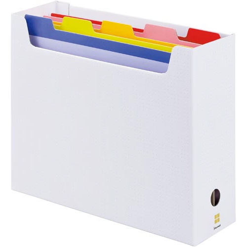 ５分類ファイルボックス　Ａ４横　ベージュ　１０個