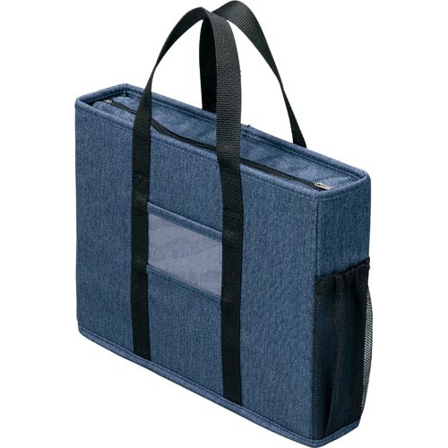 ミーティングバッグ（フタ付）スリムネイビー　１０個