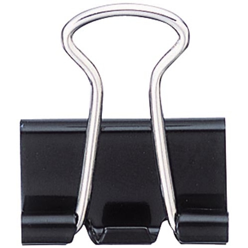 ダブルクリップ（オープン箱）黒　小小２０個入×１０