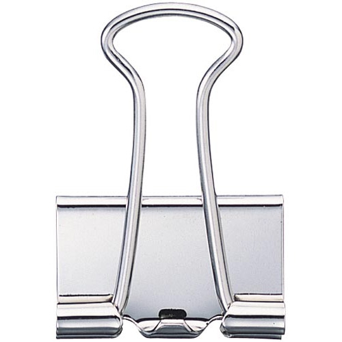 ダブルクリップ（オープン箱）銀　小×５