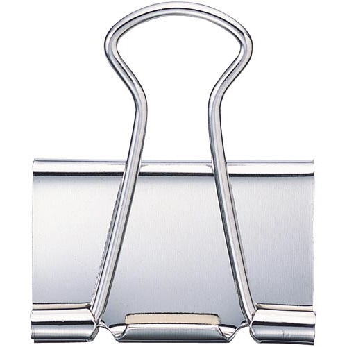 ダブルクリップ（オープン箱）銀　大　１０個入×２０