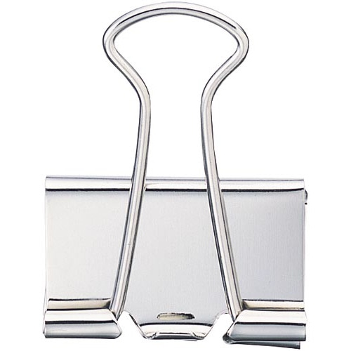 ダブルクリップ（オープン箱）銀　中　１０個入×５