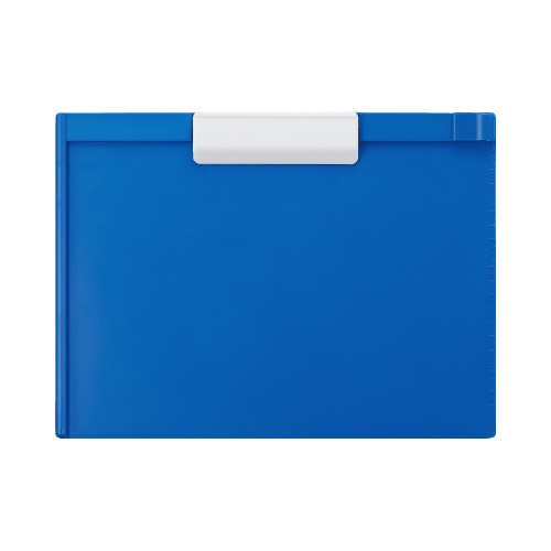 樹脂製クリップボード　Ａ４横　ブルー５枚