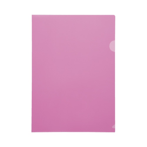 不透明クリヤーホルダーＡ４タテピンク　１０枚