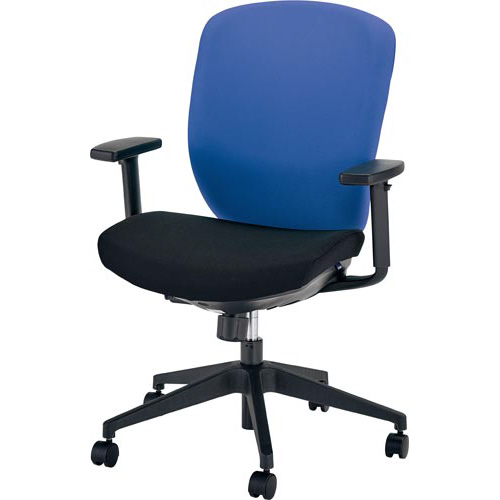 ラフィナート２チェア　可動肘付　Ｎブルー