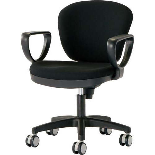 ＭＢチェア　肘付　ＢＫシェル　ブラック