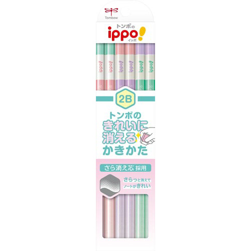 かきかたえんぴつ　きれいに消える六角軸Ｗ０１　２Ｂ