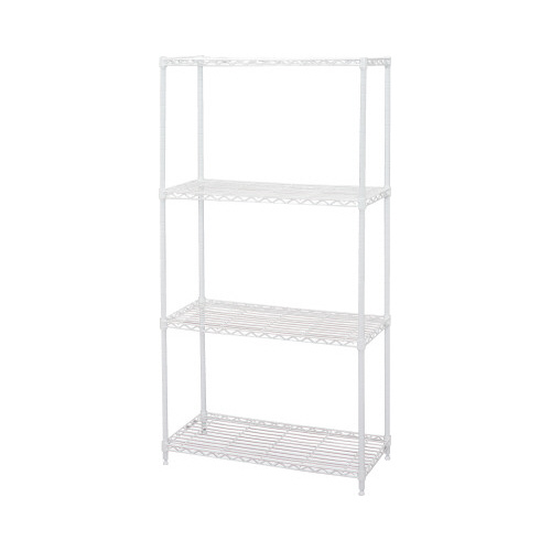 カラーメタルラック　幅７５０×高１２３０　ホワイト