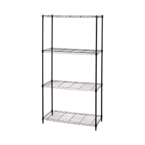 カラーメタルラック　幅７５０×高１４３０　ブラウン