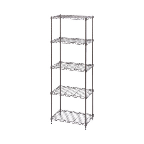 カラーメタルラック　幅５５０×高１６００　ブラウン