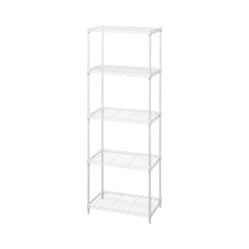 カラーメタルラック　幅５５０×高１６００　ホワイト