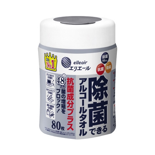 除菌できるアルコールタオル　抗菌成分プラス　本体