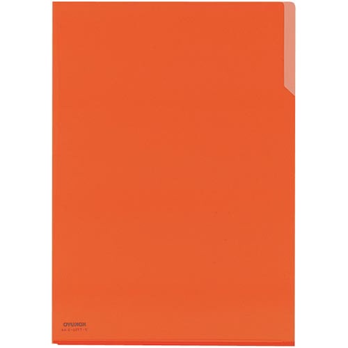 クリヤーホルダー１０　ＰＰ　Ａ４　橙×５冊