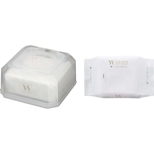 ペンの汚れも落とせるウェットシート本体＋詰替