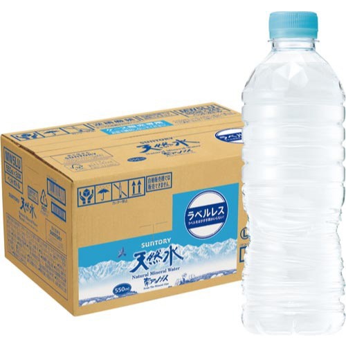 サントリー天然水ラベルレス　２４本入※