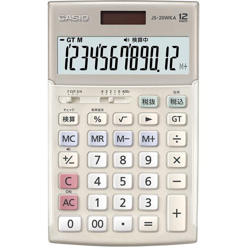 本格実務電卓　検算　ＪＳ－２０ＷＫＡ－ＧＤ