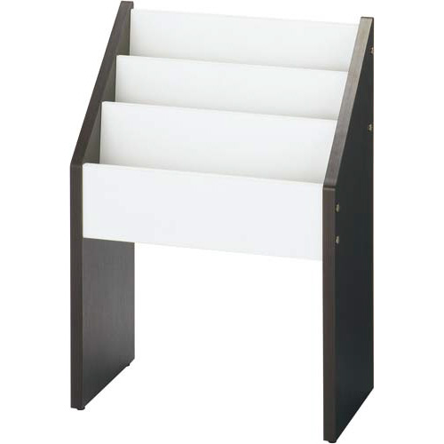 木製マガジンラック　ダーク２