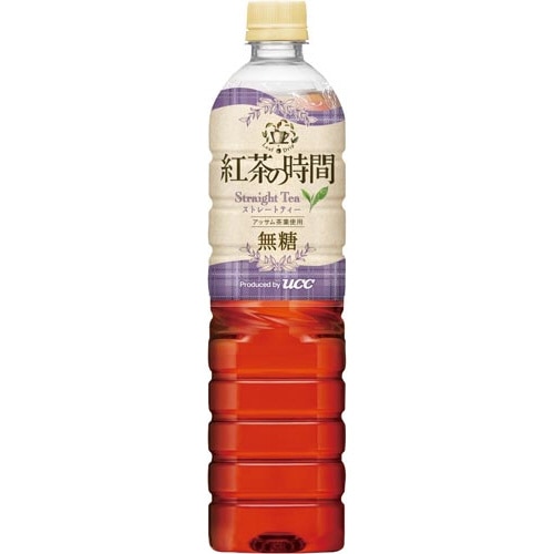 紅茶の時間　ストレートティー無糖　９００ｍｌ１２本※