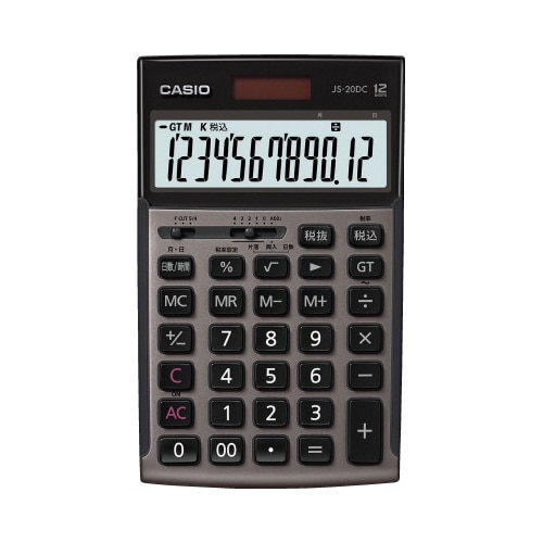 カシオ　本格実務電卓　ＪＳ－２０ＤＣ－ＧＢ－Ｎ