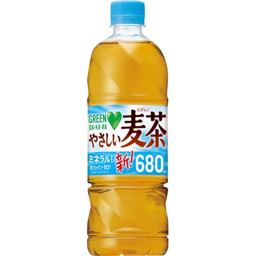 グリーンダカラ　やさしい麦茶６８０ｍｌ　２４本※