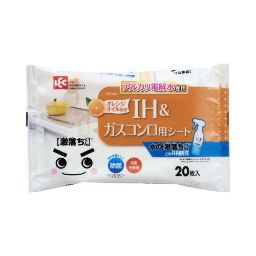 Ｂａ水の激落ちシート　ＩＨ＆ガスコンロ　２０枚×４