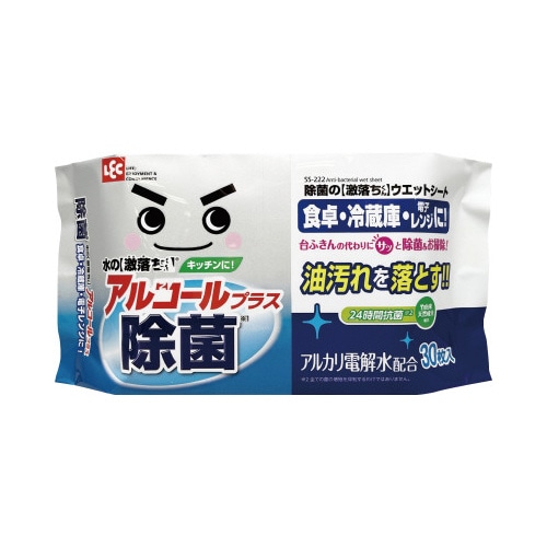 除菌の激落ちくん　ウエットシート　３０枚×４