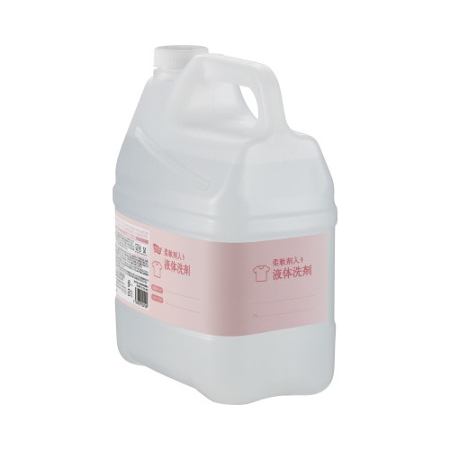管理しやすい業務用液体洗剤柔軟剤入り４ＬＦ