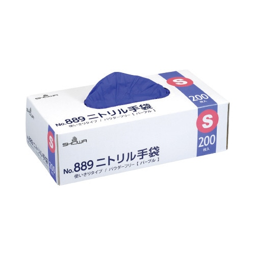 ＮＯ．８８９　ニトリル手袋　２００枚入　Ｓサイズ