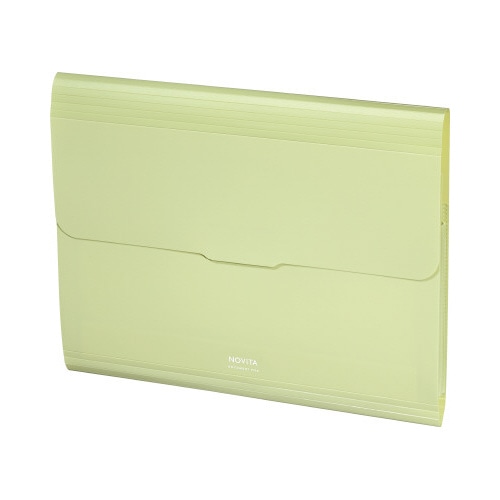書類ファイル＜ノビータ＞Ａ４・１２Ｐリーフグリーン