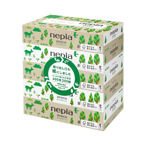 ネピｅｃｏティシュ　２００組（５箱入）