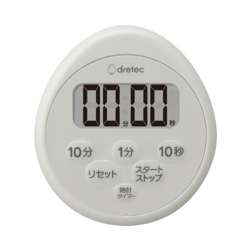 時計付防水タイマー　ライトグレー