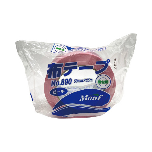 Ｍｏｎｆ梱包用カラー布テープＮｏ８９０ピーチ３０巻