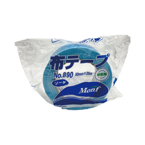 Ｍｏｎｆ梱包用カラー布テープＮｏ８９０ソーダ３０巻