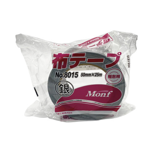 Ｍｏｎｆ梱包用カラー布テープＮｏ８０１５銀　３０巻