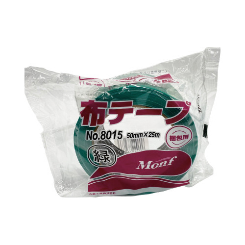 Ｍｏｎｆ梱包用カラー布テープＮｏ８０１５緑　３０巻