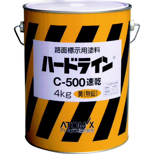油性ハードライン　Ｃー５００　４ｋｇ　黄　無鉛