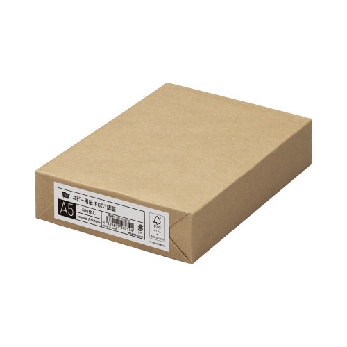 ＦＳＣ（Ｒ）認証　コピー用紙　Ａ５　１冊