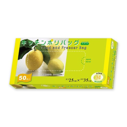 キッチンポリバッグマチ付　Ｍ　半透明　５０Ｐ