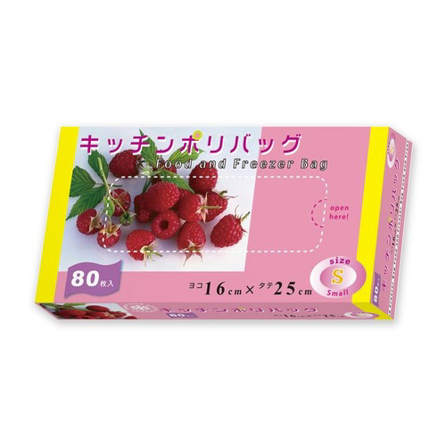 キッチンポリパッグ　Ｓ　半透明　８０Ｐ